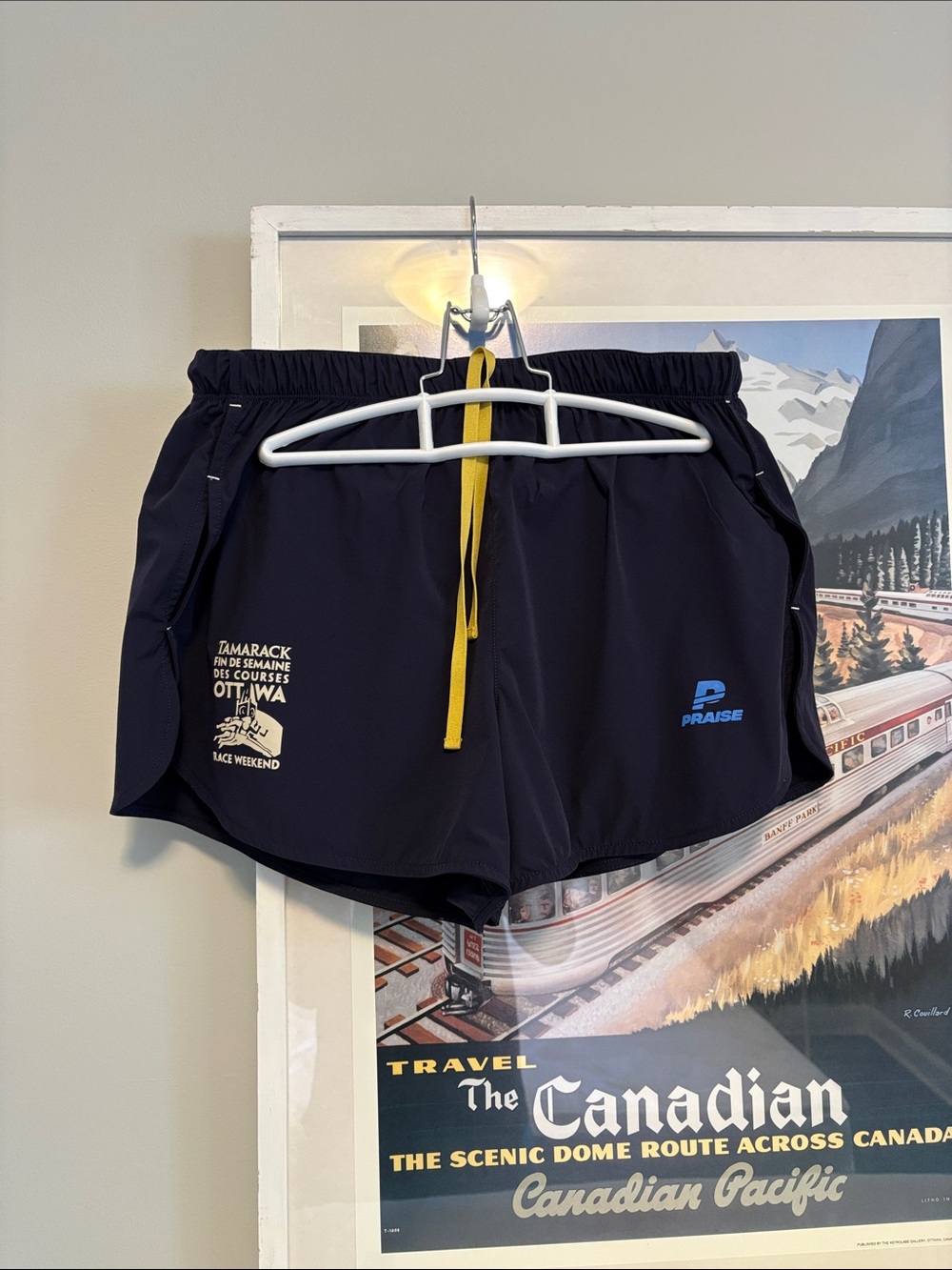 Praise Endurance Tamarack Ottawa 2026 Navy Running Shorts